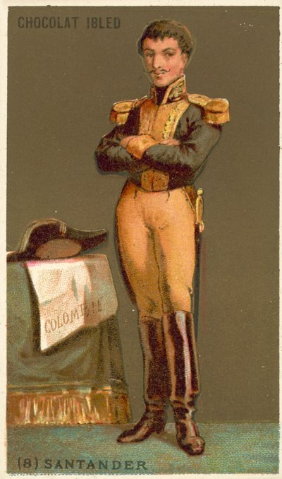 Francisco de Paula Santander, soldat et homme politique colombien - French School